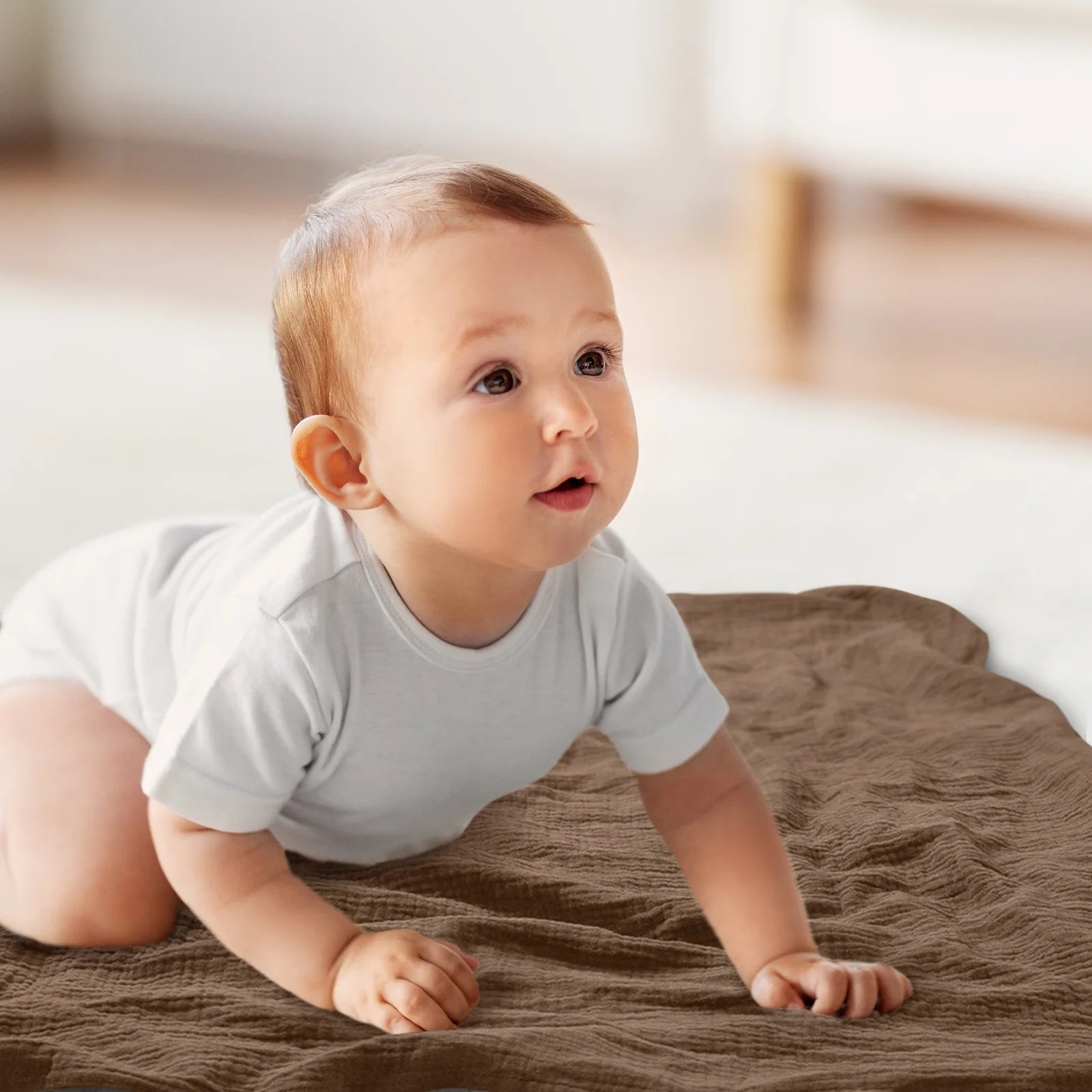 3-Pack Muslin Organic Cotton Swaddle Blankets for Newborn Infant Boys Girls 38"X40", Glorious Rainbow