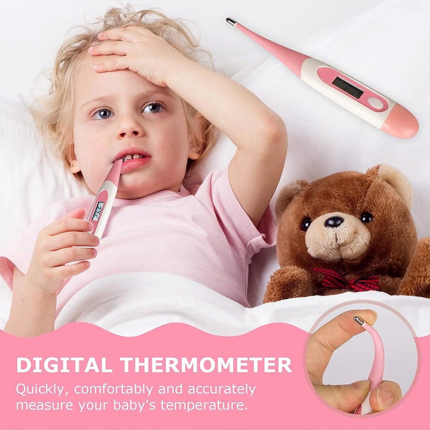 Baby Healthcare and Grooming Kit, 10 in 1 Newborn Nursery Care Kit, Toddler Nail Clippers, Medicine Dropper Feeder, Infant Comb, Brush, Nose Cleaner, Portable Baby Care Kit for Baby Girl Boy