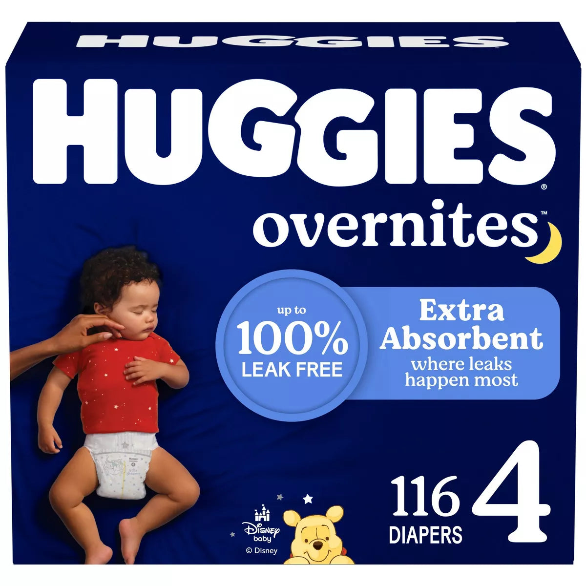 Huggies Overnites Nighttime Baby Diapers – (Select Size and Count)