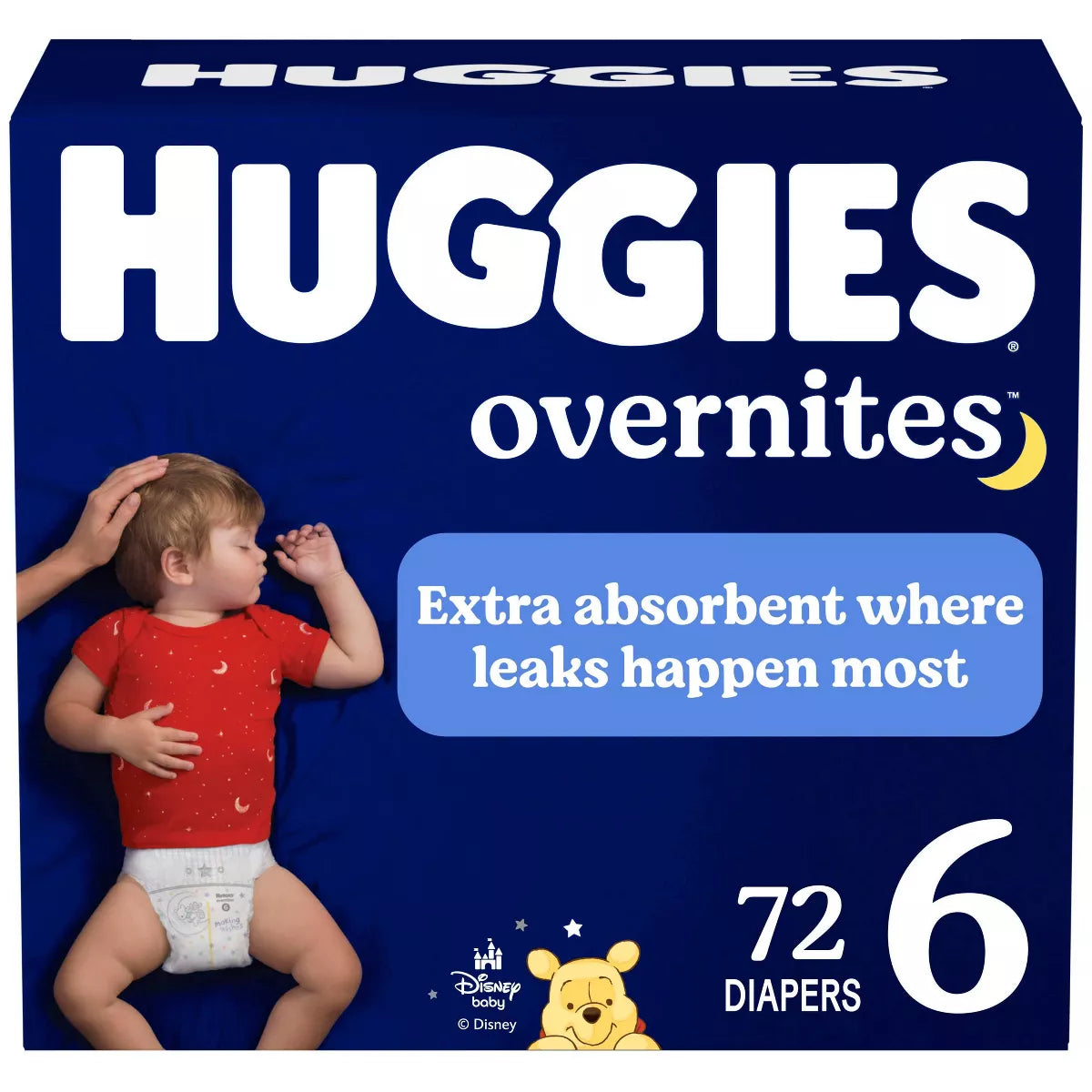 Huggies Overnites Nighttime Baby Diapers – (Select Size and Count)