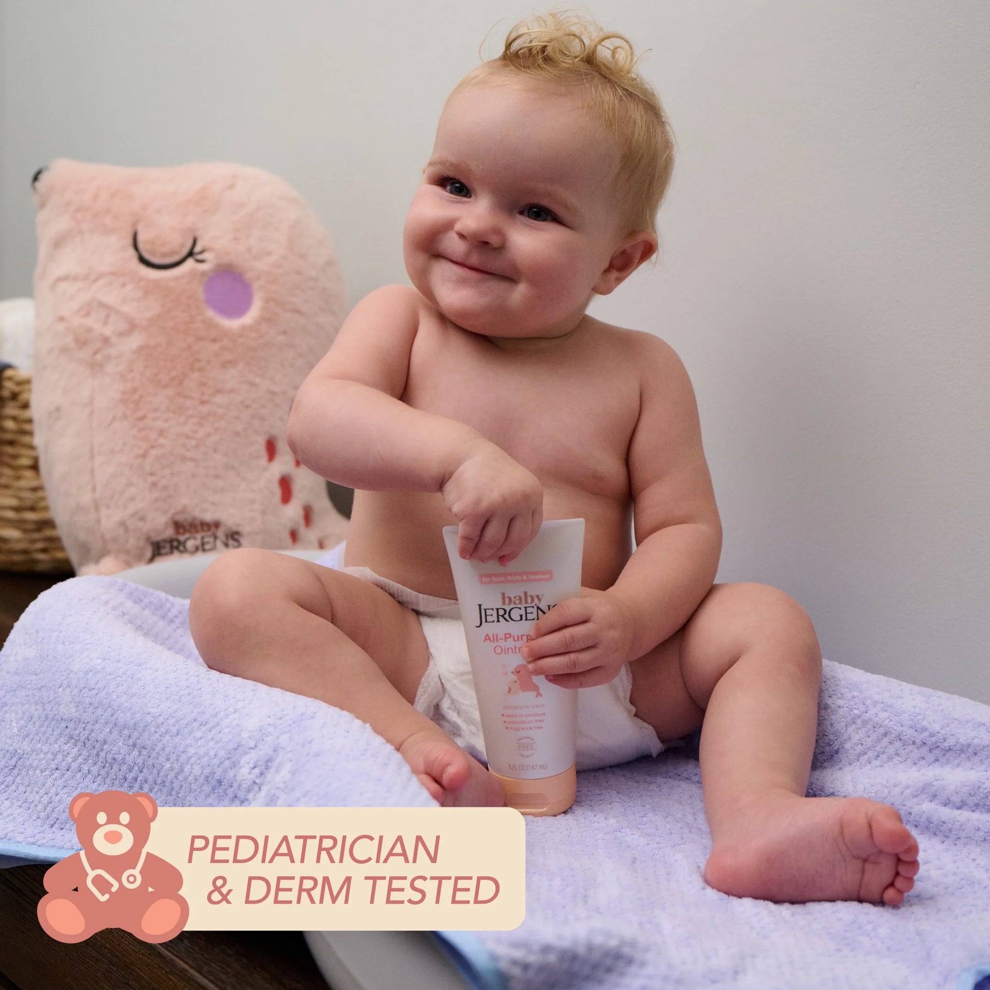 Baby  All-Purpose Ointment, Plant-Based Moisturizers, Petrolatum Free & Pediatrician-Tested, 5 Oz