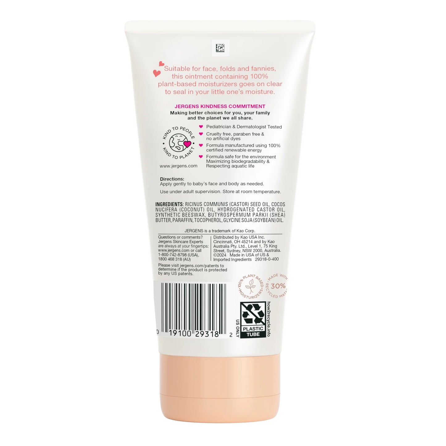 Baby  All-Purpose Ointment, Plant-Based Moisturizers, Petrolatum Free & Pediatrician-Tested, 5 Oz