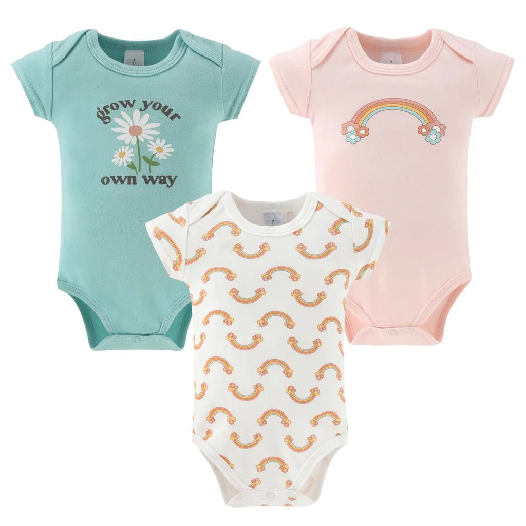 Carefree Floral Newborn Baby Clothes and Essentials, Layette Set for 0-3 Months, 16-Piece