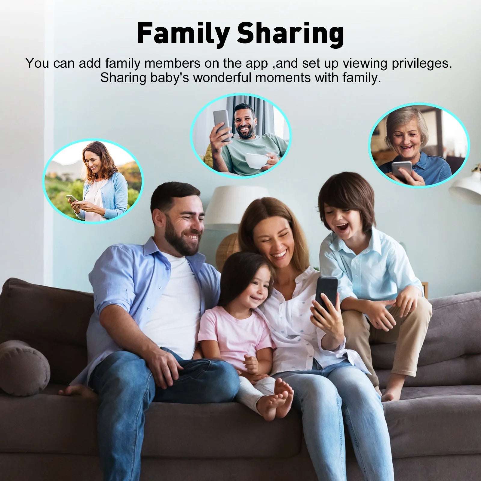 Dual Camera Video Baby Monitor, 2.8" LCD, Wireless, Night Vision, 2-Way Audio, App Access, 1200Ft Range, Feeding Timer, Temperature Sensor, Portable for Home Use