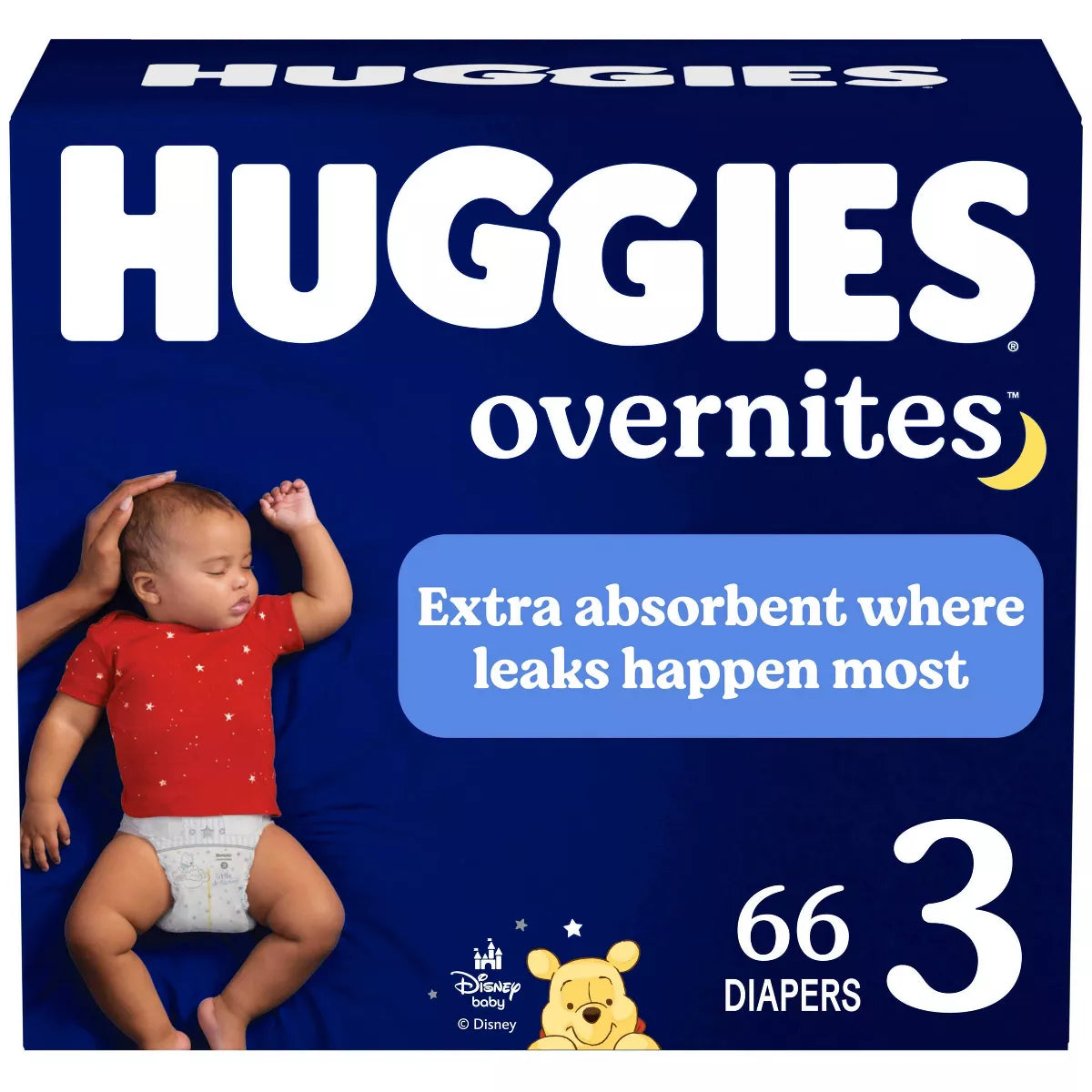 Huggies Overnites Nighttime Baby Diapers – (Select Size and Count)