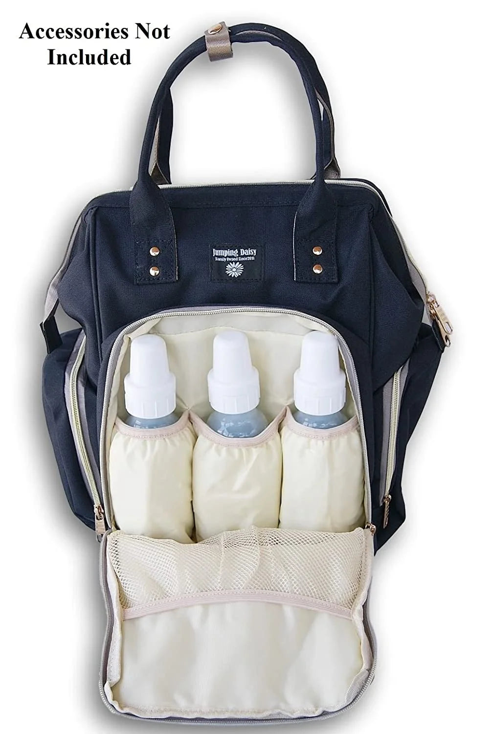 Large Backpack Baby Changing Diaper Bag (Black)