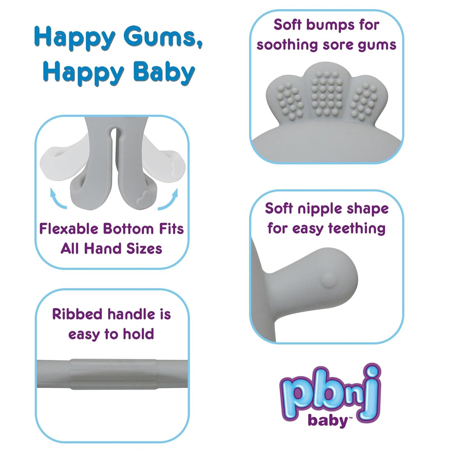 , Silicone Teether Glove, Baby Toys 0-6 Months, Mittens for Infants Use as Teething Pacifier, Teething Toys 3-6 Months, Teethers for Babies 6-12 Mon, 6 Mo Old Must Haves - 2 Pack Beige/Green