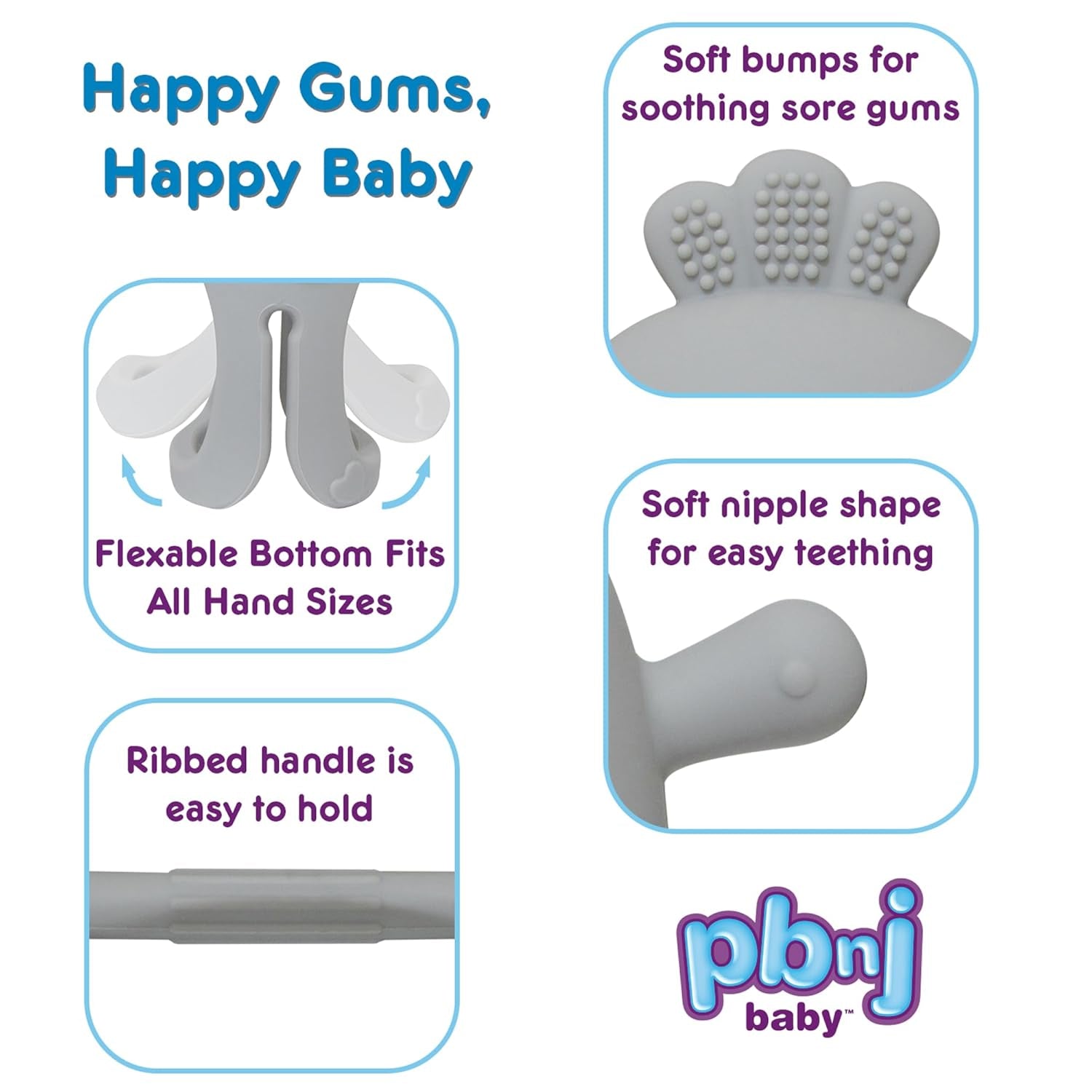 , Silicone Teether Glove, Baby Toys 0-6 Months, Mittens for Infants Use as Teething Pacifier, Teething Toys 3-6 Months, Teethers for Babies 6-12 Mon, 6 Mo Old Must Haves - 2 Pack Beige/Green