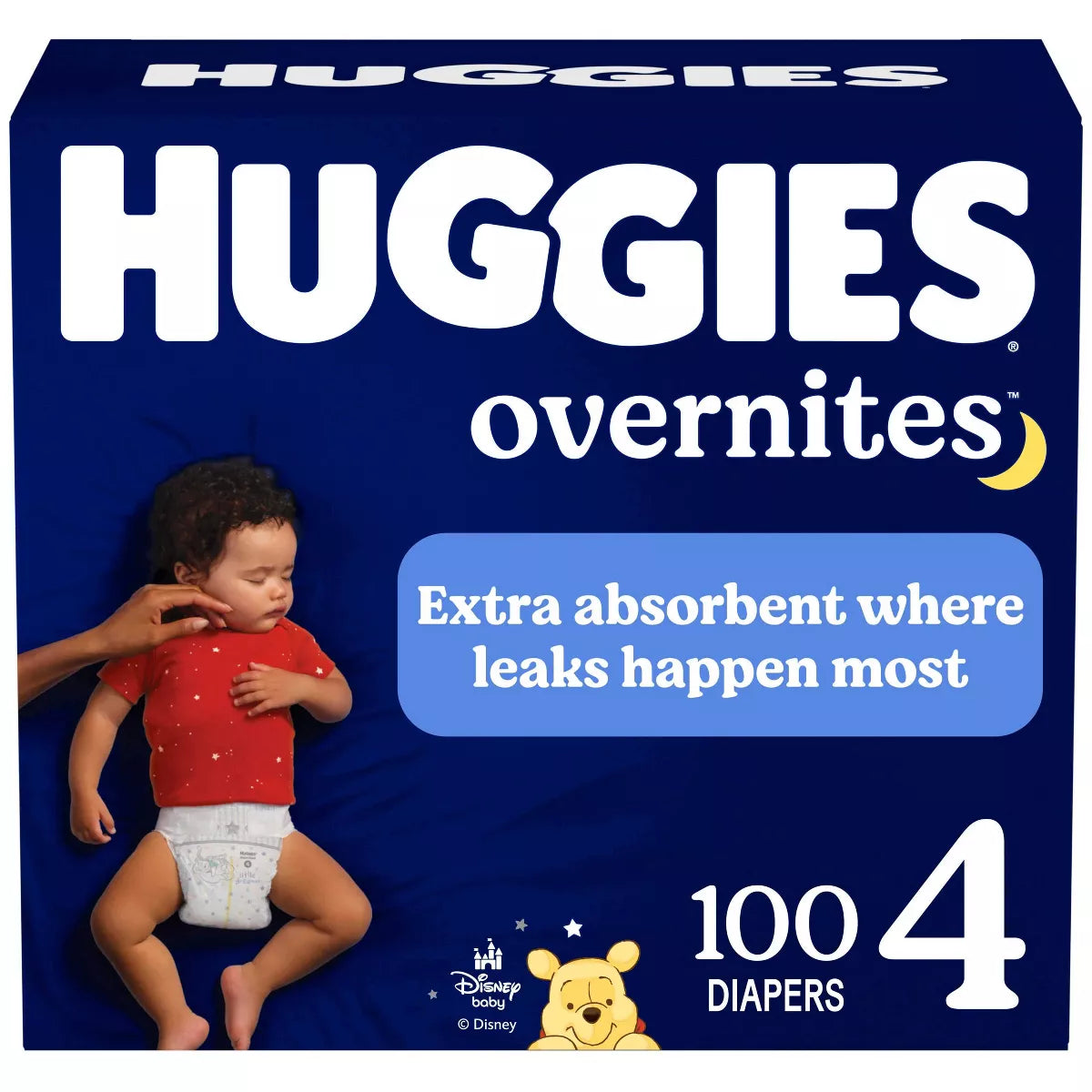 Huggies Overnites Nighttime Baby Diapers – (Select Size and Count)