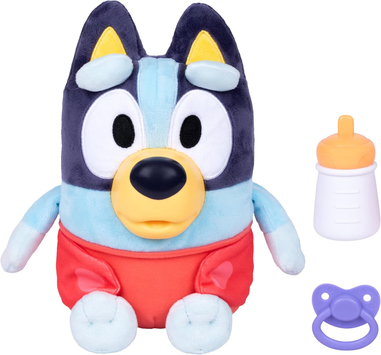 Bluey Cuddle & Care Baby Bluey Interactive 11-Inch Plush with 10 Different Sound