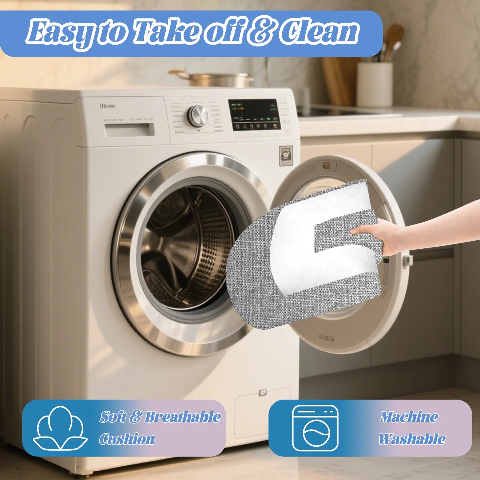 Baby Swing for Infants, Portable Bouncer&Rocker with 5 Speeds, Bluetooth Control, Gray