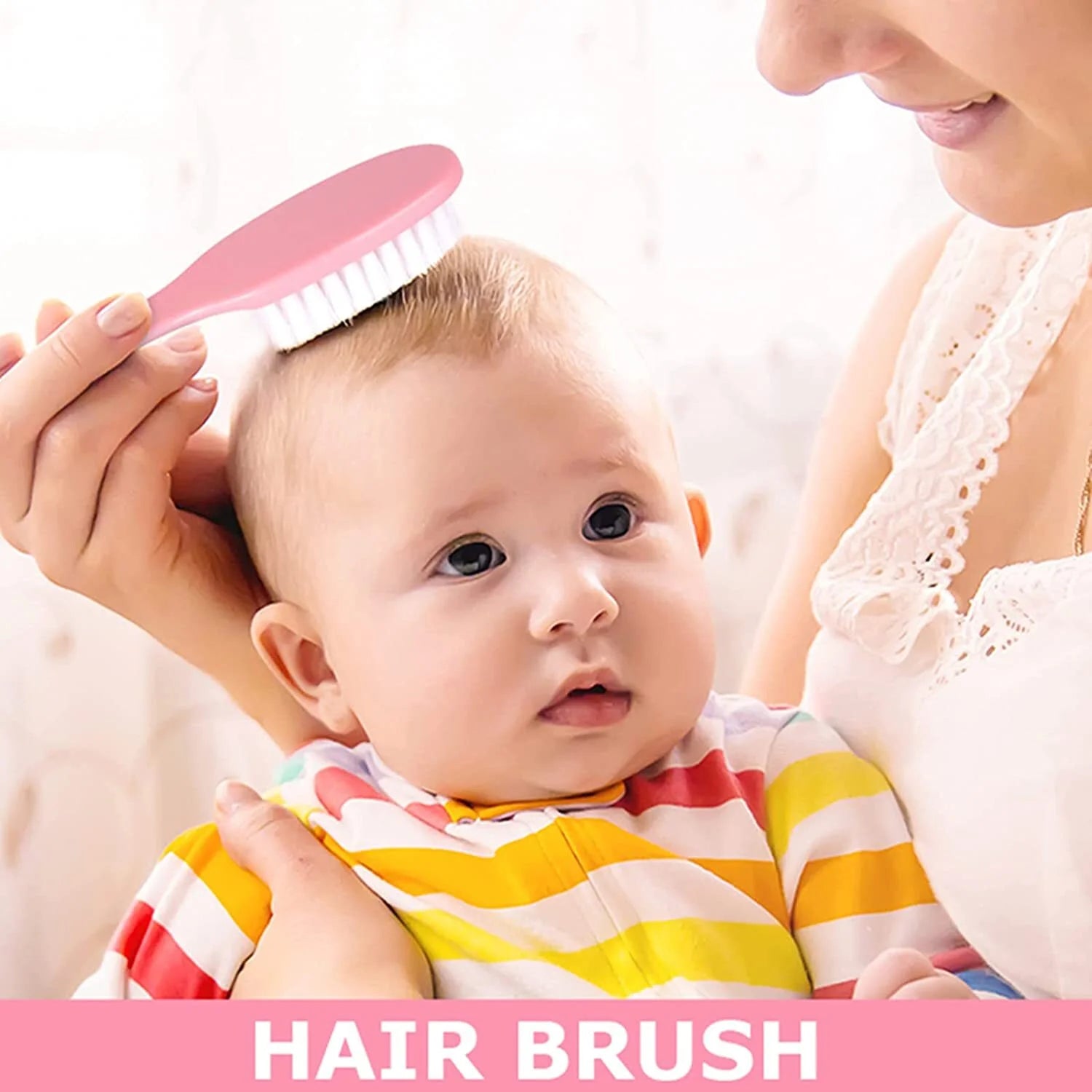 Baby Healthcare and Grooming Kit, 10 in 1 Newborn Nursery Care Kit, Toddler Nail Clippers, Medicine Dropper Feeder, Infant Comb, Brush, Nose Cleaner, Portable Baby Care Kit for Baby Girl Boy