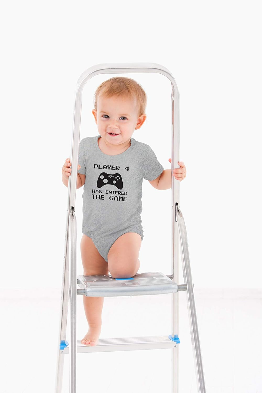 Player 4 Has Entered the Game Baby Bodysuit Funny Cute Romper Clothing for Newborn Boys Girls