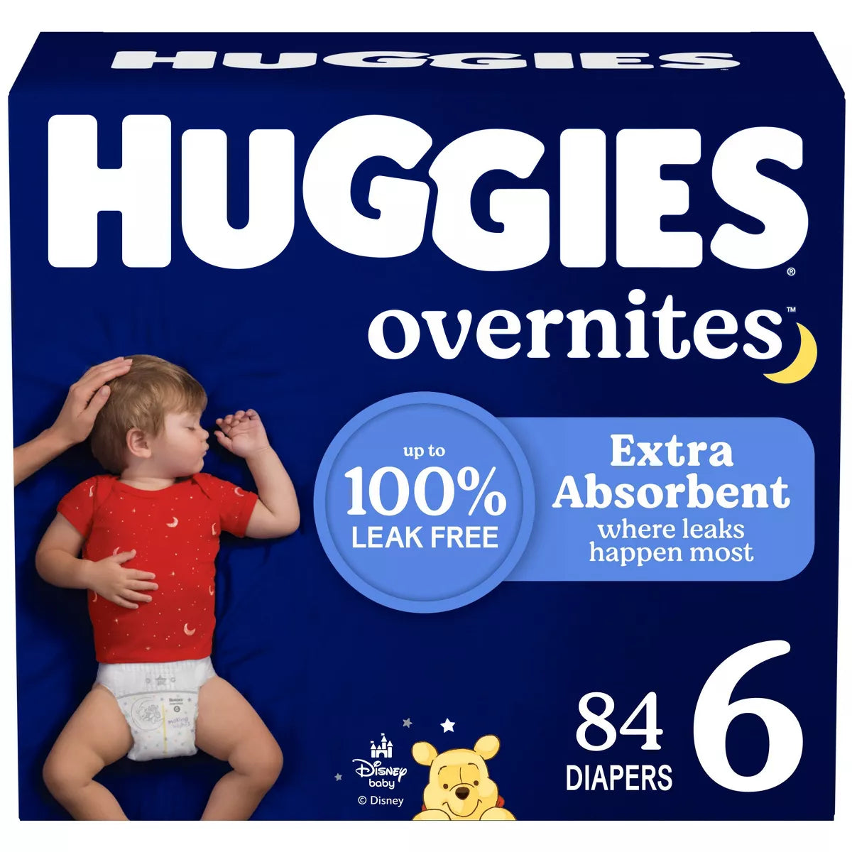 Huggies Overnites Nighttime Baby Diapers – (Select Size and Count)