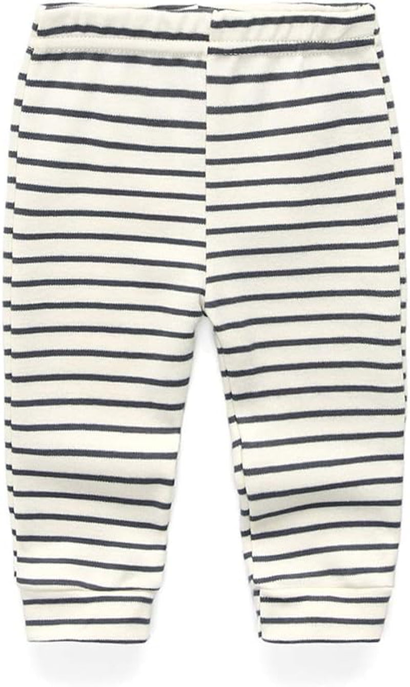 Unisex Newborn Baby Cotton 4-Pack Pants Embroidery Pringting Casual Leggings 0-24 Months for Boys and Girls