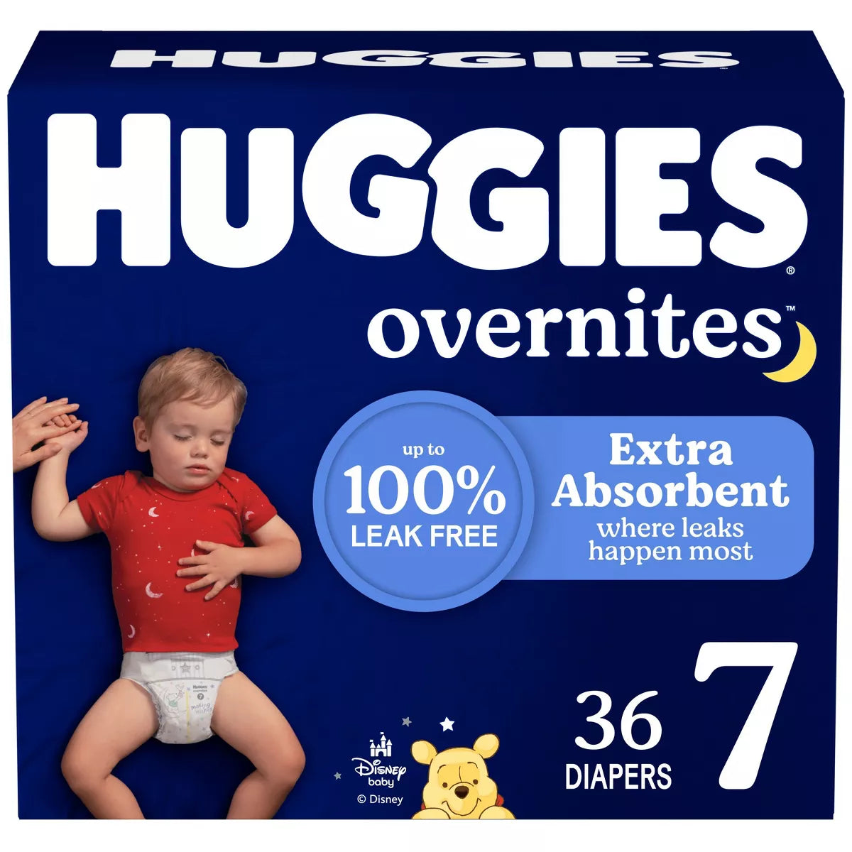 Huggies Overnites Nighttime Baby Diapers – (Select Size and Count)