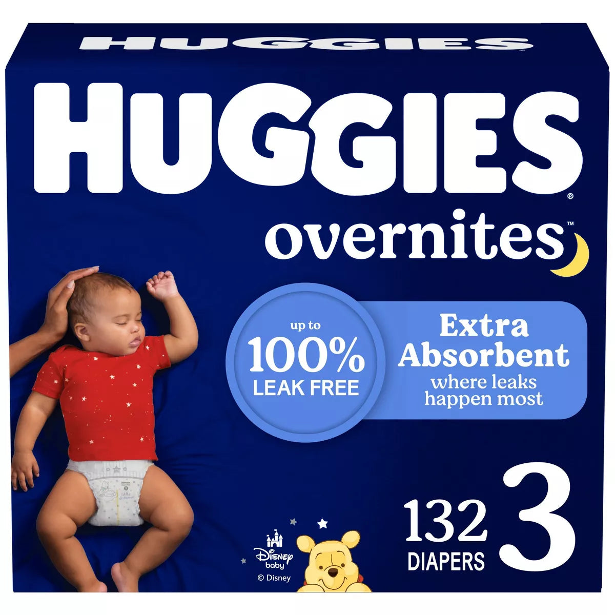 Huggies Overnites Nighttime Baby Diapers – (Select Size and Count)