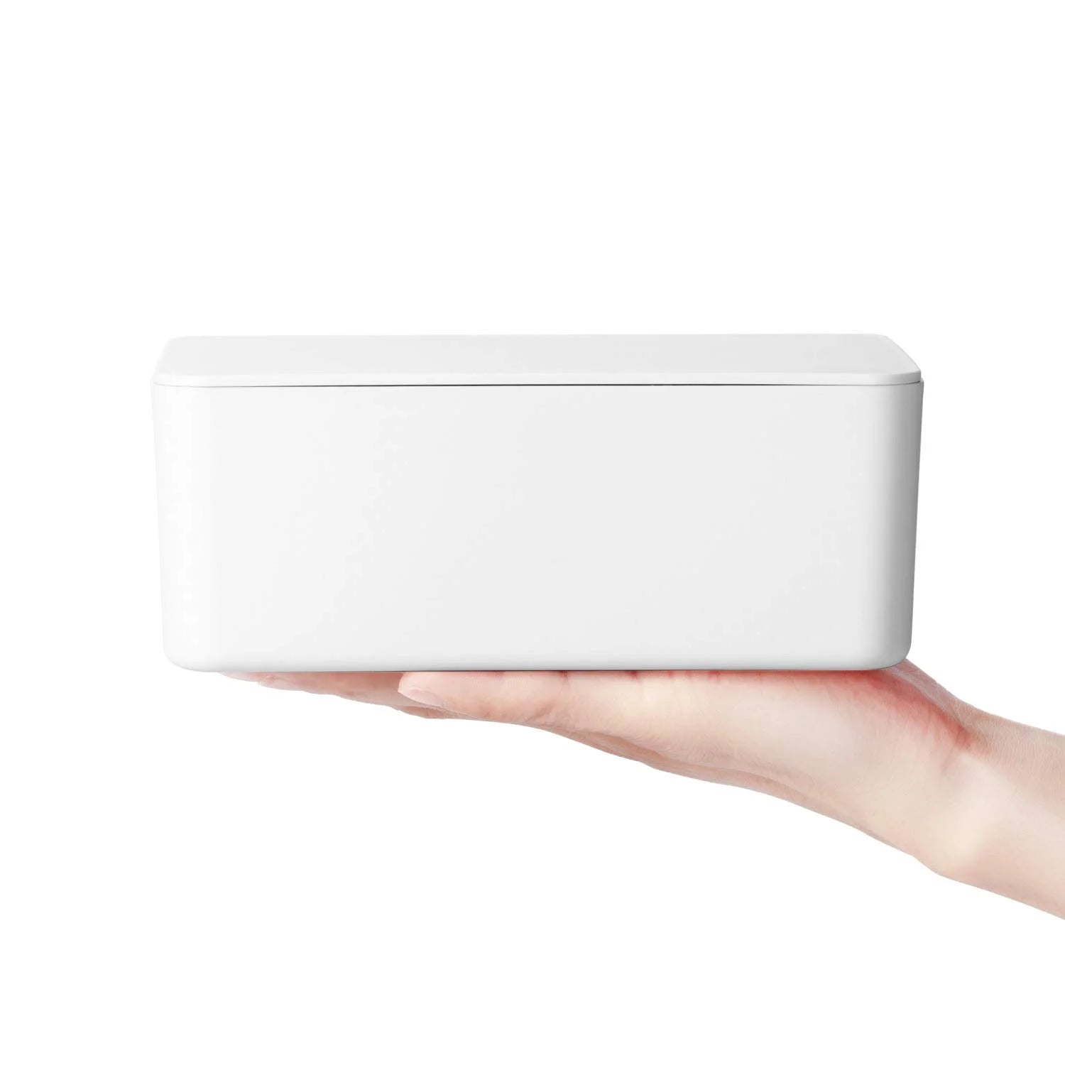 Wipes Dispenser, Baby Wipe Container, Refillable Wipe Holder for Easy Open & Close Wipe Case with Lid, White, 1 Pack