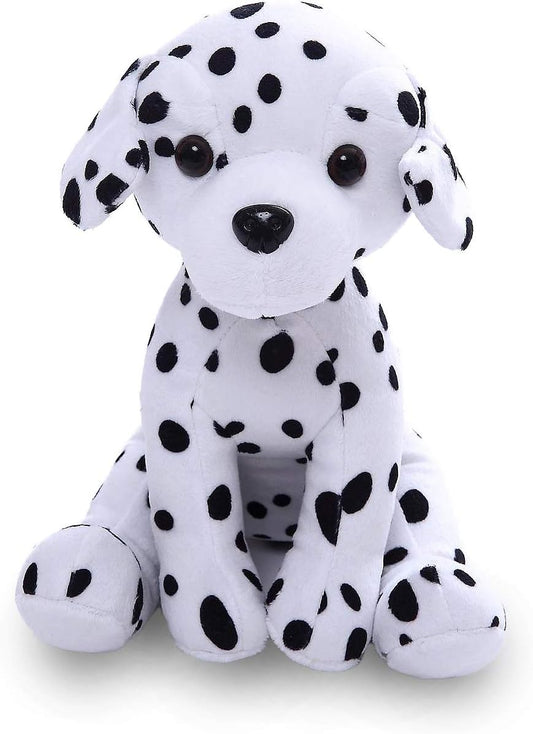 Realistic Stuffed Animal Toys Puppy Dog 10 Inches, Holiday Plush Figures for Kids, Babies to Play with (Dalmatian-10'')