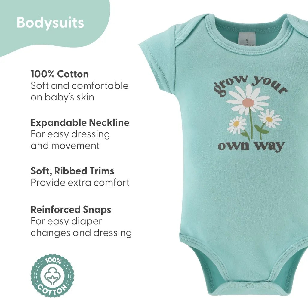 Carefree Floral Newborn Baby Clothes and Essentials, Layette Set for 0-3 Months, 16-Piece