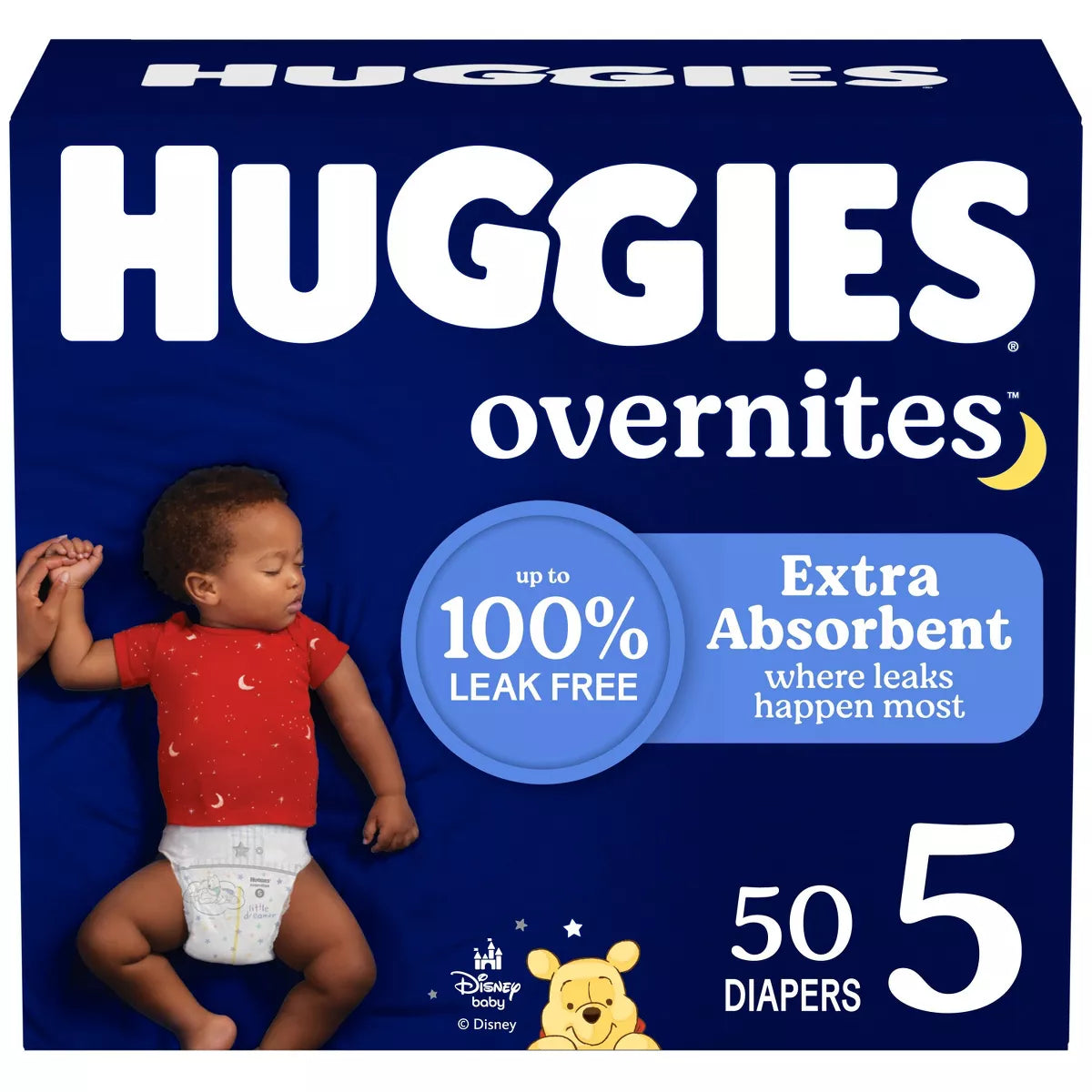 Huggies Overnites Nighttime Baby Diapers – (Select Size and Count)