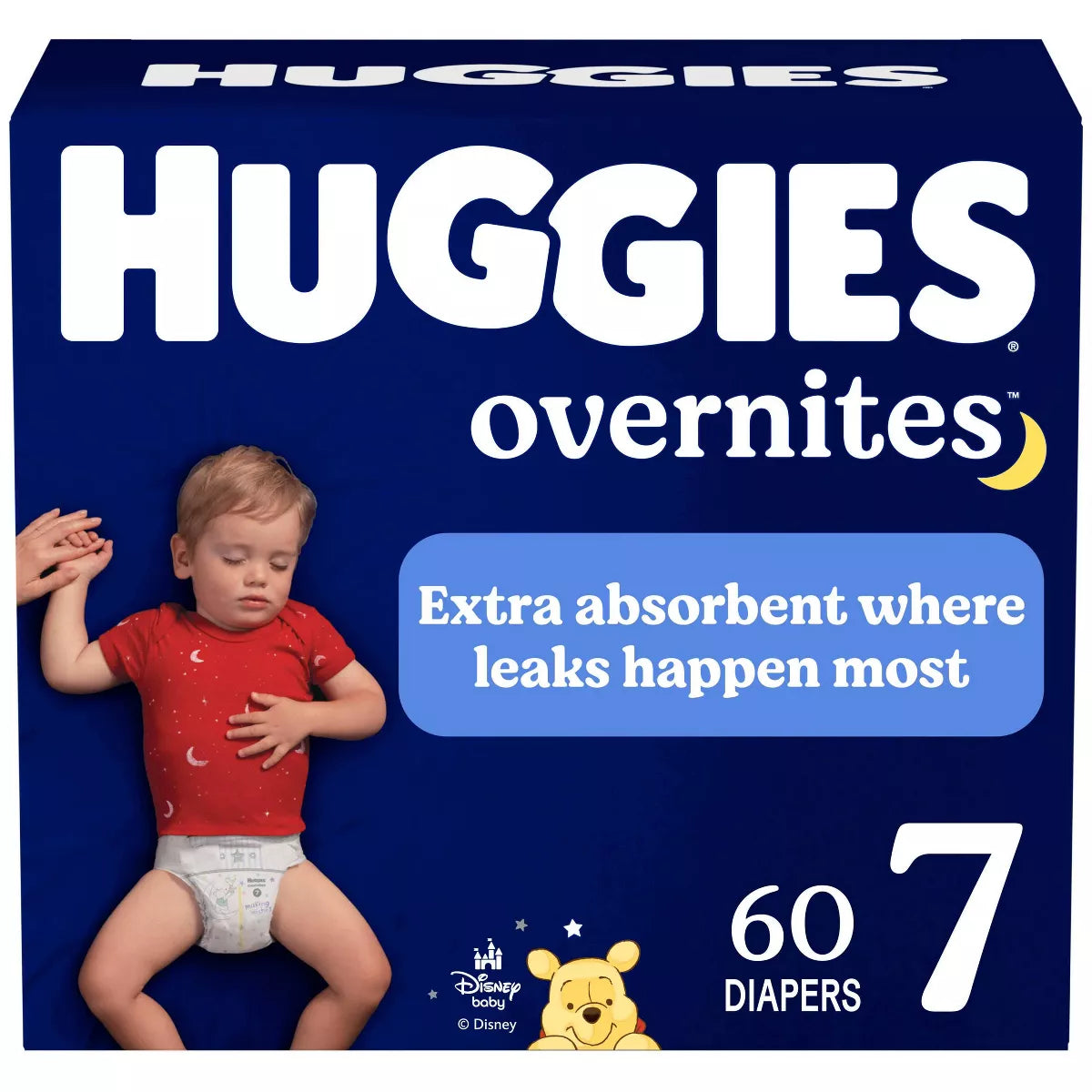 Huggies Overnites Nighttime Baby Diapers – (Select Size and Count)