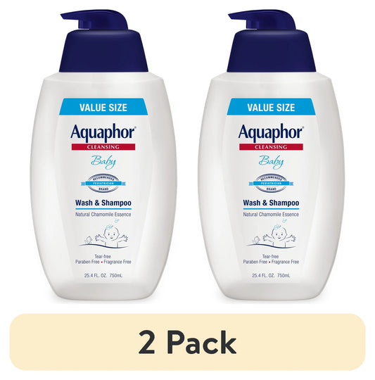 (2 Pack)  Baby Wash & Shampoo, Fragrance Free and Tear Free for Baby'S Sensitive Skin, 25.4 Fl Oz