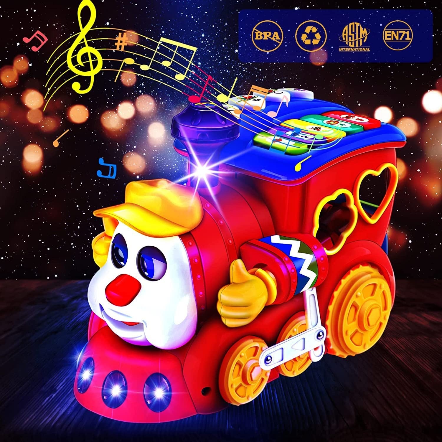 Baby Toys for 1 Year Old Boy Girl Gift Musical Train Baby Toys 6-12 12-18 Mon...