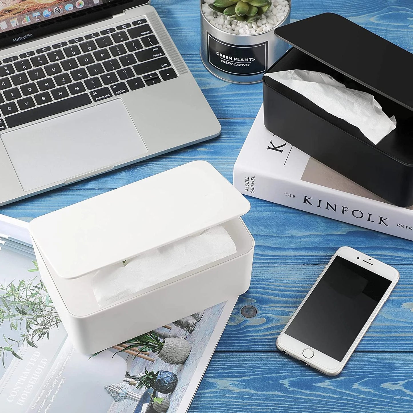 Wipes Dispenser, Baby Wipe Container, Refillable Wipe Holder for Easy Open & Close Wipe Case with Lid, White, 1 Pack