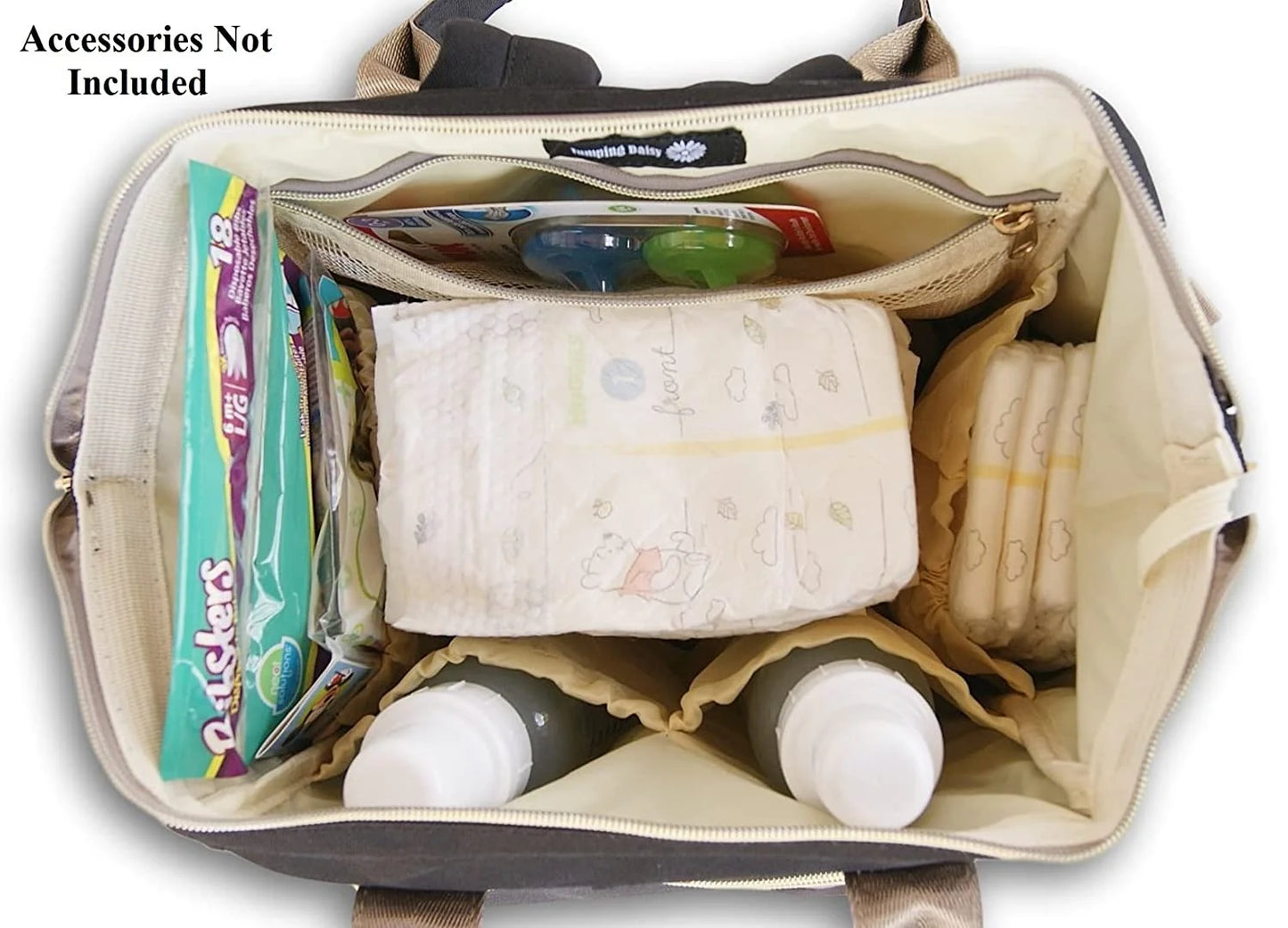 Large Backpack Baby Changing Diaper Bag (Black)