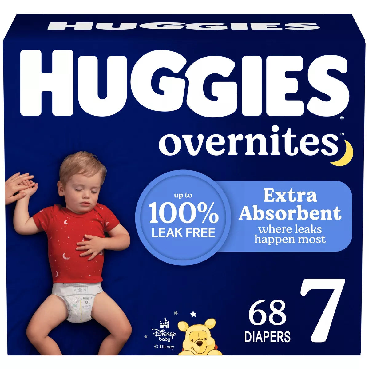 Huggies Overnites Nighttime Baby Diapers – (Select Size and Count)