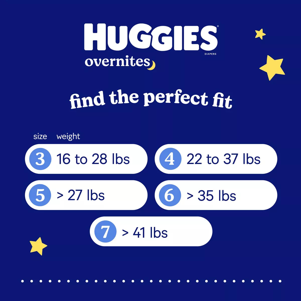 Huggies Overnites Nighttime Baby Diapers – (Select Size and Count)