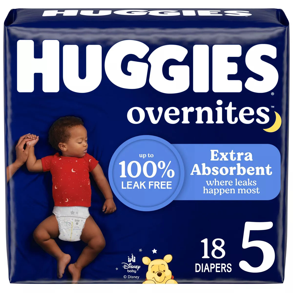 Huggies Overnites Nighttime Baby Diapers – (Select Size and Count)